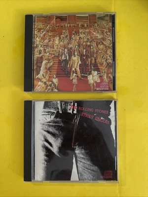 THE ROLLING STONES  STICKY FINGERS + IT’S ONLY ROCK N ROLL (2 CD LOT) VG+ COND - Image 1 of 4