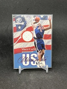 Vince Carter 2000-01 Fleer legacy Worn In The USA 1:600 Packs Rare - Picture 1 of 2