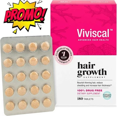 Viviscal Donna - Integratore Alimentare per la crescita dei Capelli - 180 cps