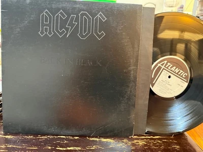 AC/DC  BACK IN BLACK 1980 LP 1ST PRESS LUDWIG RL MASTERDISK VG+/VG++ LP EMBOSSED - Image 1 of 3