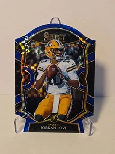 2020 Panini Select - Concourse Jordan Love #47 Blue Prizm Die-Cut Rookie - Picture 1 of 6
