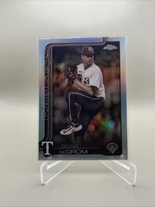2025 Topps Chrome MLB - Sepia Parallel - #214 Jacob deGrom - Texas Rangers - Picture 1 of 2
