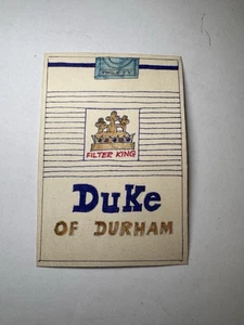 Quadro Carta Vintage Originale 4 X 3” Marcatore Arte Popolare Duca di Durham Sigarette - Foto 1 di 2