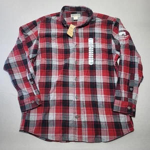 Duluth Shirt Mens Medium Multicolor Plaid Long Sleeve Button Down NWT - Picture 1 of 9