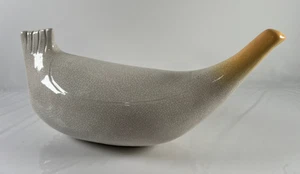 Zanolli italienische modernistische Keramik Liebe Taube länglicher Vogel Skulptur, selten - Bild 1 von 10