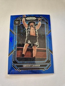 2023 Panini Prizm WWE - Brock Lesnar /25 - Blue Disco Prizm Undercard - Bild 1 von 7