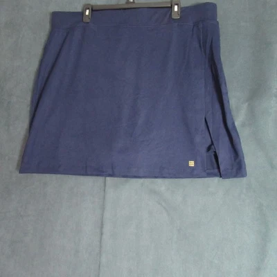 AK Anne Klein Sport SKORT Womens Size XXL Blue Pull On Skirt Tennis Golf Prep - Imagem 1 de 4