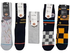 5 Stance x Harley Davidson Women's Crew Socks - Size Medium 8 - 10.5 - $82 MSRP - Picture 1 of 16