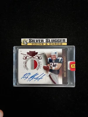 2010 Rob Gronkowski Panini Plates & Patches Jersey Patch Auto Prime /699 RC RPA - Image 1 of 2