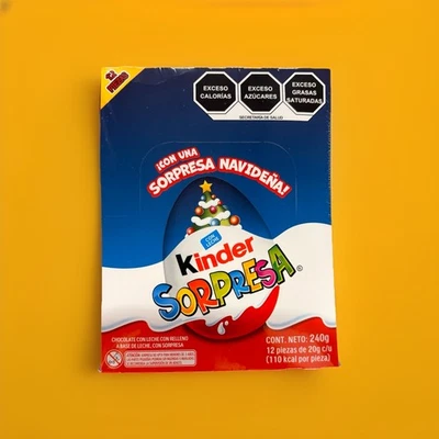 Kinder Surprise Chocolate Egg, Sorpresa (12ct)(20g Eggs)(Christmas) LAST ITEMS! - Image 1 of 4