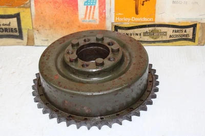 Piñón de tambor de freno de rueda trasera Harley-Davidson Flathead 45 WL WLA 41401-41 Foto 1 de 4