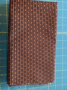 Andover Fabric, Jo Morton, Spice Market, 1 Yd Rust/Black Stripe - Picture 1 of 2