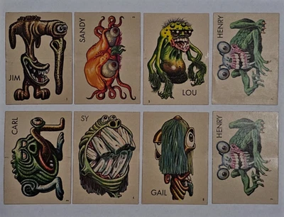 1965 Topps UGLY STICKERS - Total of 39 stickers [37 UNIQUE and 2 doubles] - Image 1 of 4