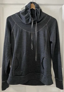 Kuhl Lea Pullover Women M Gray Cowl Neck Warm Sweatshirt Pocket Outdoor Hiking - Picture 1 of 20