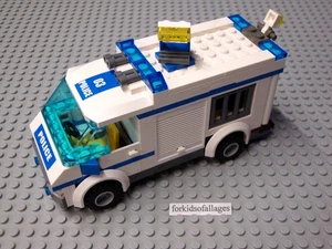 Lego City Prisoner Transport Vehicle Truck - Partial Build from #7286 - Picture 1 of 7