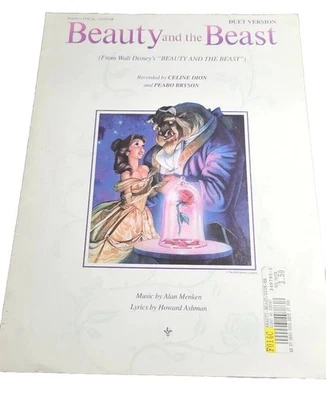 La Bella y la Bestia Walt Disney Partituras Antología De Colección 1991 Piano Vocal  Foto 1 de 4