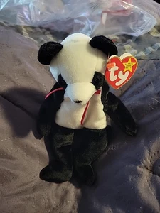  TY Beanie Baby "Glück der Bär" postfrisch ETIKETTFEHLER 1997/98 ohne Stempel - Bild 1 von 8