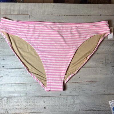 Pantalones de bikini clásicos de rizo bajo rosa azul marino antiguo nuevos con etiquetas talla 4X Foto 1 de 4