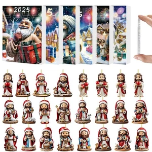 Calendario Conto alla Rovescia Natale 2D Acrilico Sorpresa Calendario Cieco Regali Hot - Foto 1 di 19