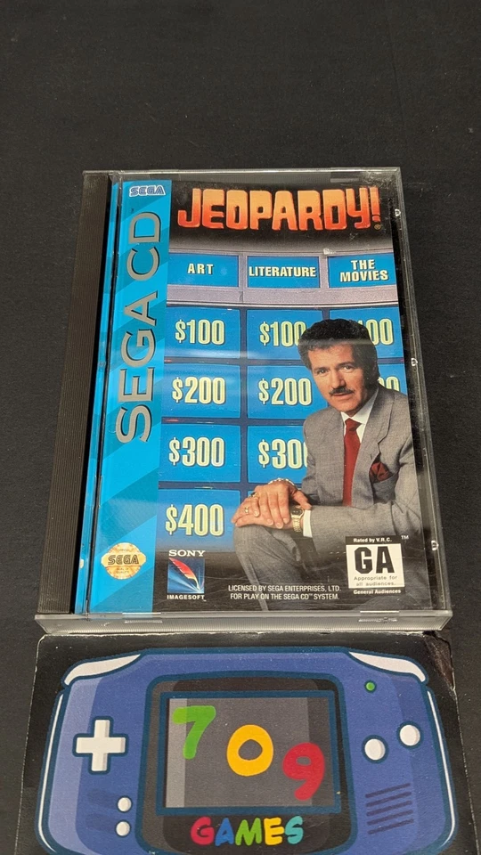 Jeopardy (Sega CD, 1994) CIB COMPLETE IN BOX - Image 1 of 4