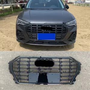 Rejilla de malla de parachoques delantero marco negro para Audi Q3 SQ3 2019-2021 actualización a RSQ3 - Imagen 1 de 7