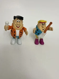 Vintage Flintstones Fred & Barney Band Bendable Figures 1991 Guitar - Picture 1 of 9