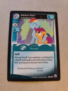 My Little Pony Collectible Card Game - Rainbow Dash, To the Rescue - ALT #212 F - Picture 1 of 9