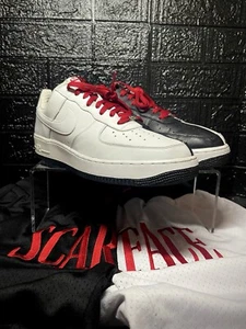 2006 Nike Air Force (1) Scarface (313641-101)Sneakers Sz M/13, w/shirts M/XL - Picture 1 of 14