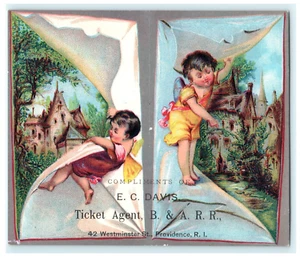 E.C. Davis Ticket Agent Boston & Albany RR Railroad Providence RI - Picture 1 of 2