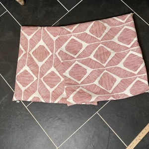 Pier 1 Throw Pillow Covers Boho Cottage Set of 2 square red and white - Picture 1 of 7