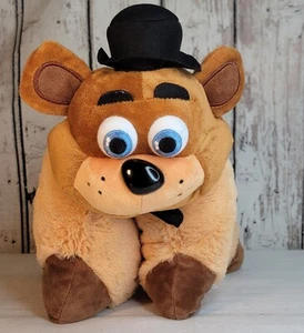 FNAF Plush FREDDY FAZBEAR Stuffed Pillow Pet 14inx12in Plushies 2in1 Cushion VG - Picture 1 of 9