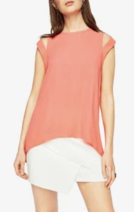 NUOVO TOP BCBG MAXAZRIA CORAL REEF CALIN SPALLE FREDDE WQR1S272/S671A TAGLIA XS - Foto 1 di 3