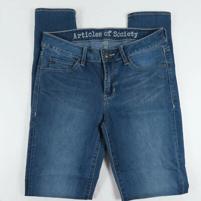 Articles Of Society Womens Jeans 27 Skinny Mid Rise Medium Wash Blue Denim a1 - Image 1 of 4