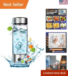 Borosilicate Glass Hydrogen Water Bottle with Automatic Shut-off & USB Charging - Picture 1 of 9