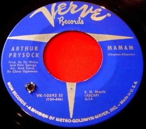 Arthur Prysock Mamam 7" US ORIG 1968 Verve VK-10592 SS b/w No Sun Today VINYL - Imagen 1 de 2