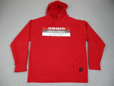 Troy Lee Designs Hoodie Men's Large Red Pullover SRAM TLD Racing Team Bikes - Image 1 of 4