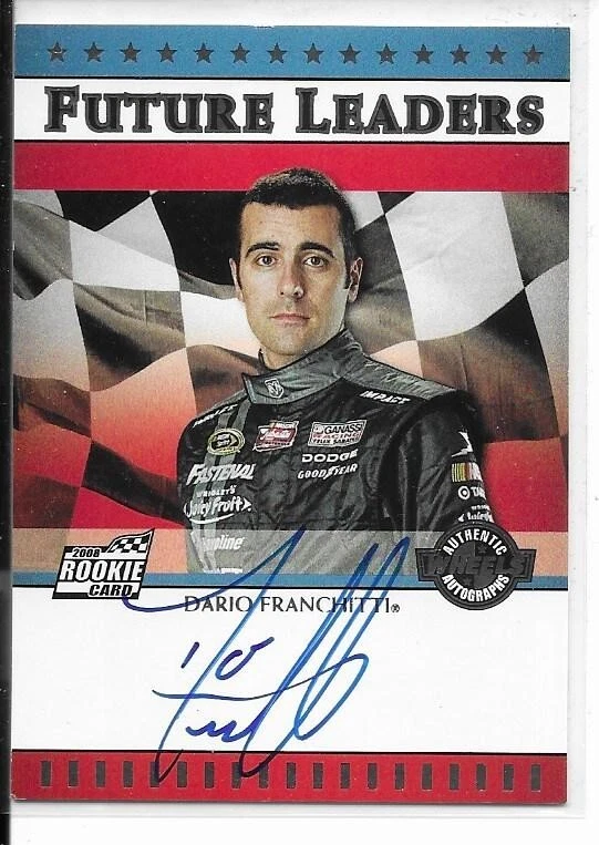 2008 Wheels Future Leaders Dario Franchitti Rookie Autograph Auto Indy 500 Champ - Image 1 of 1