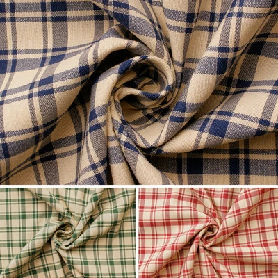 AKTIVSTOFFE Cottage - Buntgewebe mit Karo - Überbreite 290cm - Dekostoff - per Meter