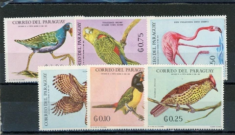 Paraguay 1969 Birds Scott# 1160-6 Mint NH Cover