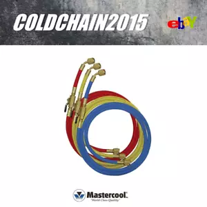 90262-60 MASTERCOOL 60" STANDARD HIGH PRESSURE HOSES WITH MANUAL SHUT-OFF VALVE - Foto 1 di 2