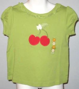 New GYMBOREE Size 3T Green Ruffles Short Sleeves Round Neck Tops Blouse - Bild 1 von 1