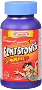 Flintstones Complete Children's Multivitamin Chewable Tablets Tasti Smooth 150 E - Picture 1 of 1