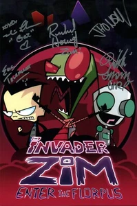Invader Zim 8x12 Photo Cast x5 Signed JSA Certified Autograph - Picture 1 of 3