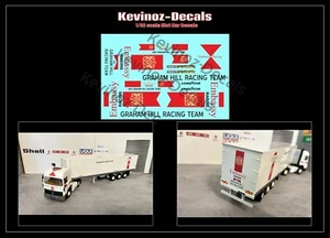 1/43 scale Decals for Embassy Graham Hill Racing Transporter - Picture 1 of 3