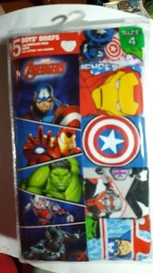 Ropa interior Marvel Big Boys' Avengers 5 piezas (talla 4) - Imagen 1 de 2