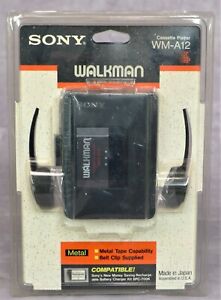 SONY Walkman WM-A12 Stereo Cassette Playe Rare Vintage - Retail Sealed