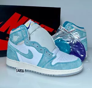 Nike Air Jordan Retro 1 OG Turbo Grün Weiß Segelgrau GS BG Kinder 575441 311 - Bild 1 von 12