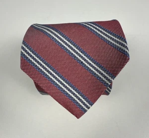 NWT Brooks Brothers Men's Silk Neck Tie Red & Blue Repp Stripe 60L 3.25W - Picture 1 of 6