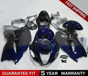 Blue & Black Carbon Fiber Fairing Kit For Hayabusa GSXR1300R 97-07 ABS Bodywork - Picture 1 of 9