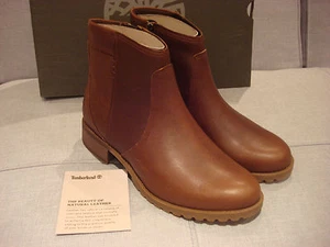 TIMBERLAND WOMEN'S BANFIELD WATERPROOF ANKLE BROWN SIZE 6.5 SHOES - BRAND NEW - Picture 1 of 12